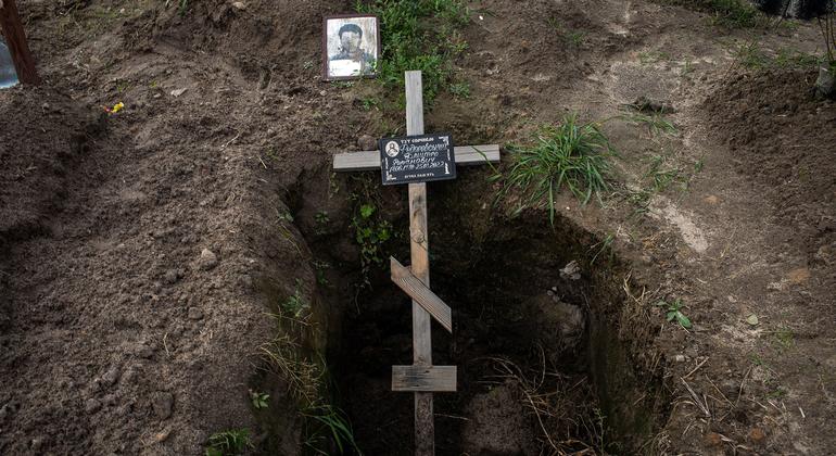 When soldiers retreated from Bucha, Ukraine, more than 450 corpses were discovered in and around the town, lying in streets and gardens, in buildings and cellars, and buried in makeshift graves.